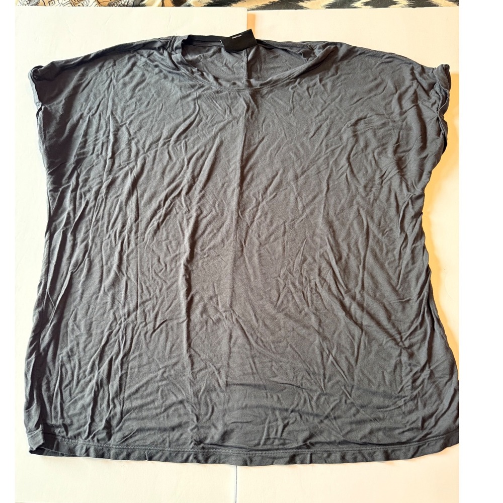 Herizon Bamboo Viscose Gray Short Sleeve Dolman Top Large